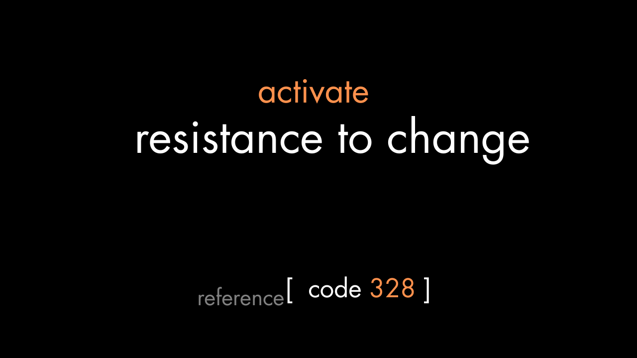 Resistance to Change Code (PDF)