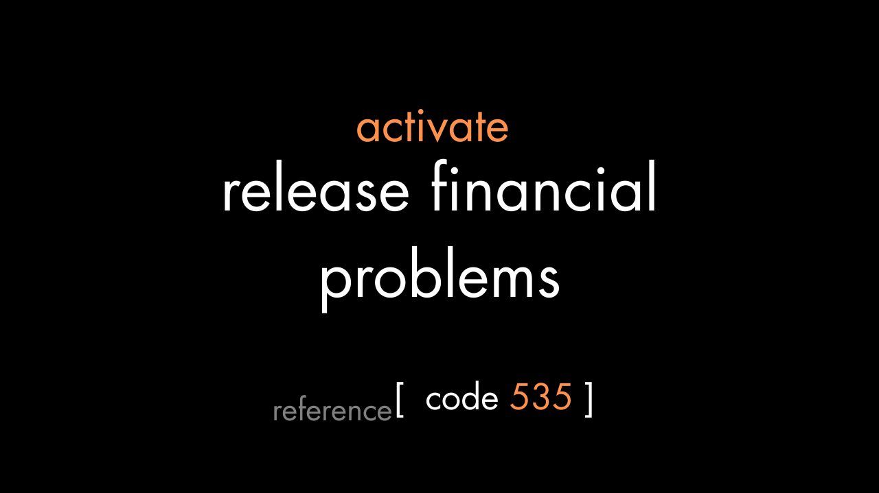 Release Financial Problems Code (PDF)