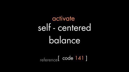 Self - Centered Balance Code (PDF)