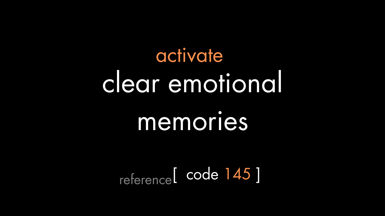 Clear Emotional Memories Code (PDF)