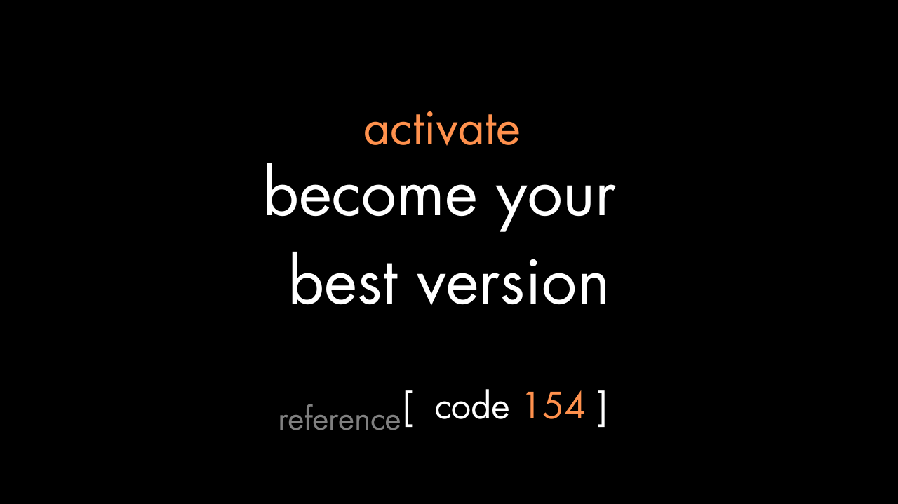 Become Your Best Version Code (PDF)