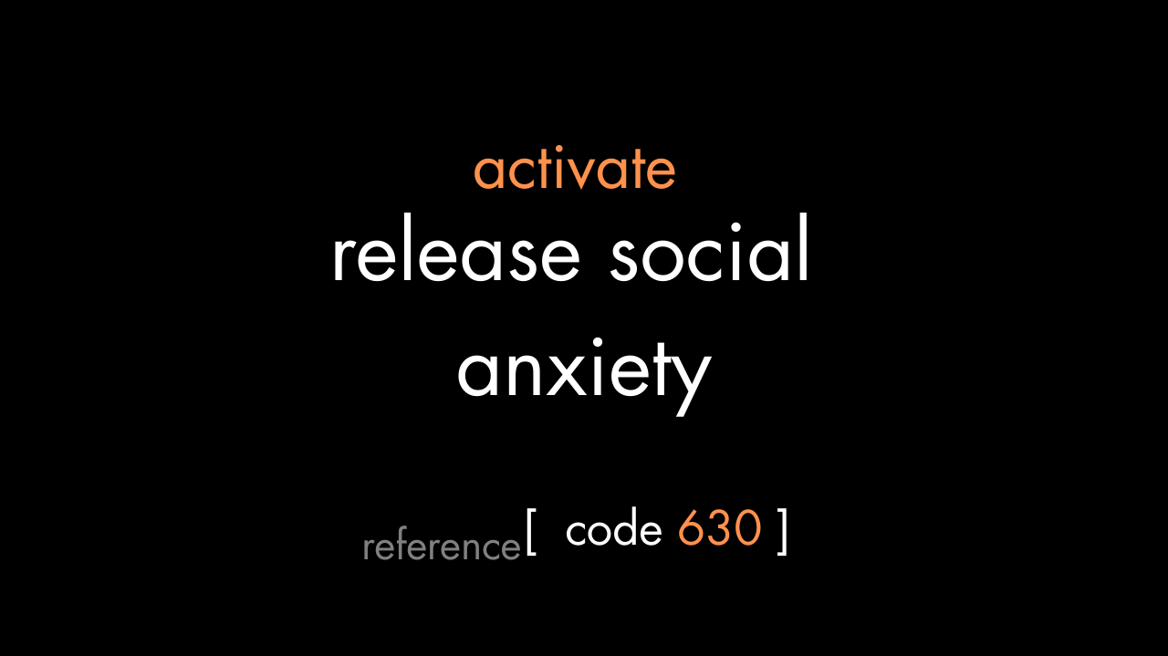 Release Social Anxiety Code (PDF)