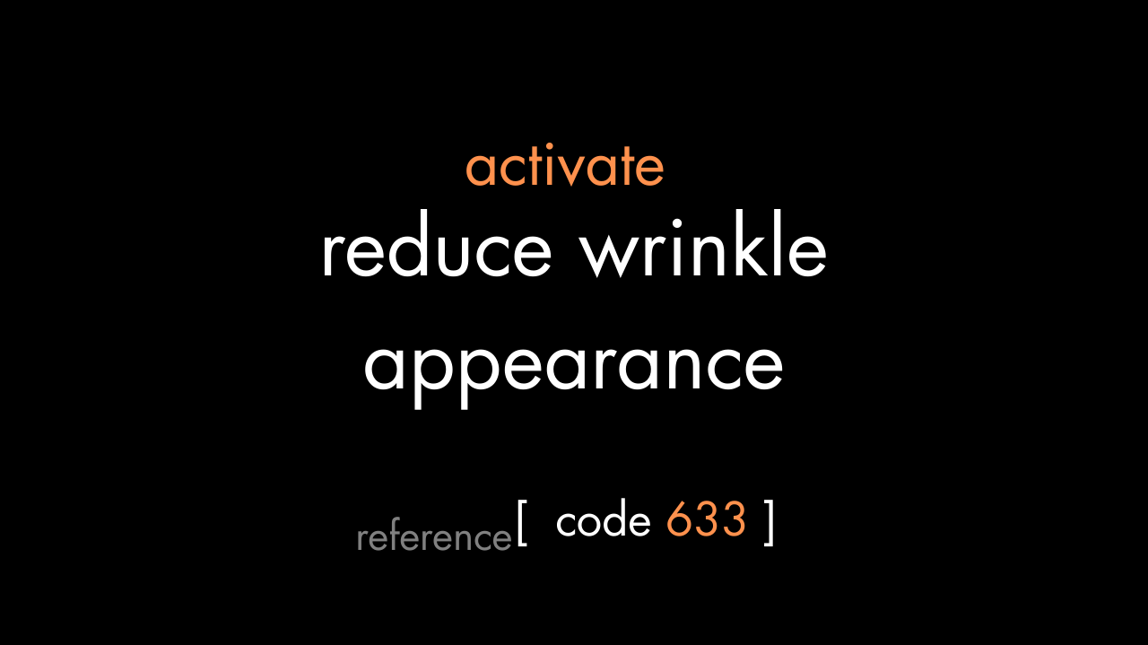 Reduce Wrinkle Appearance Code (PDF)