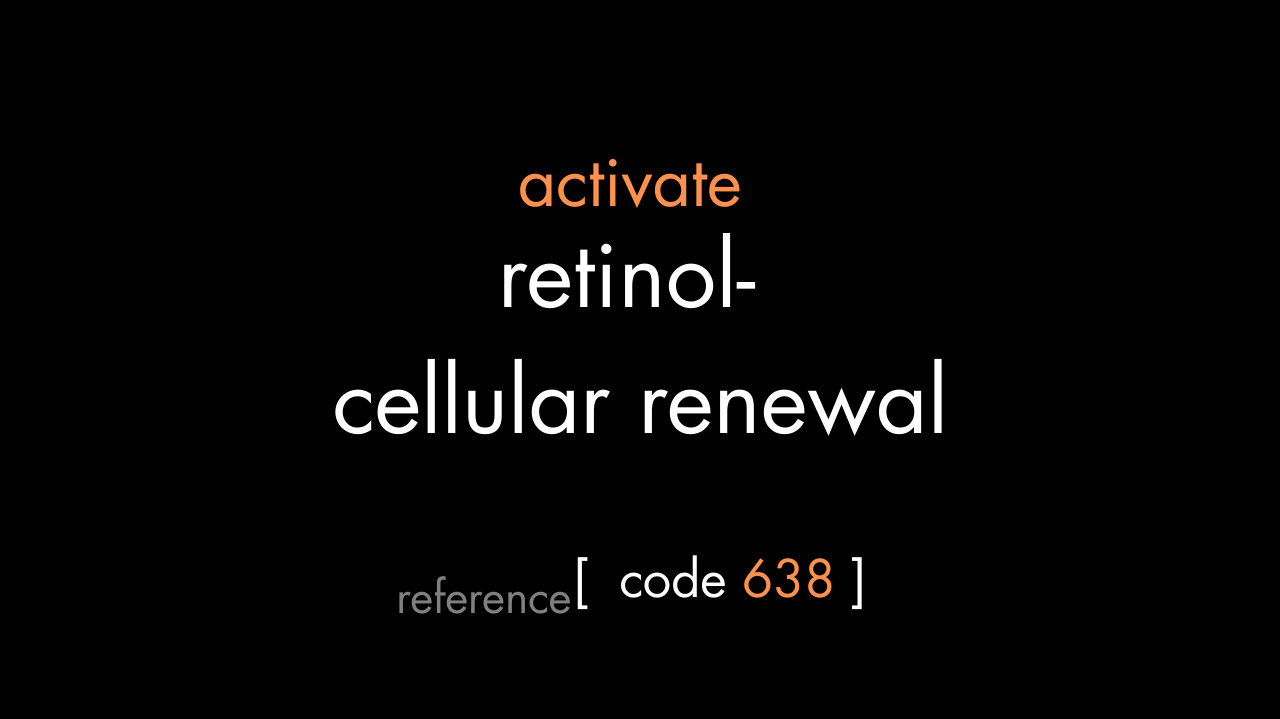 Retinol-Cellular Renewal Code (PDF)