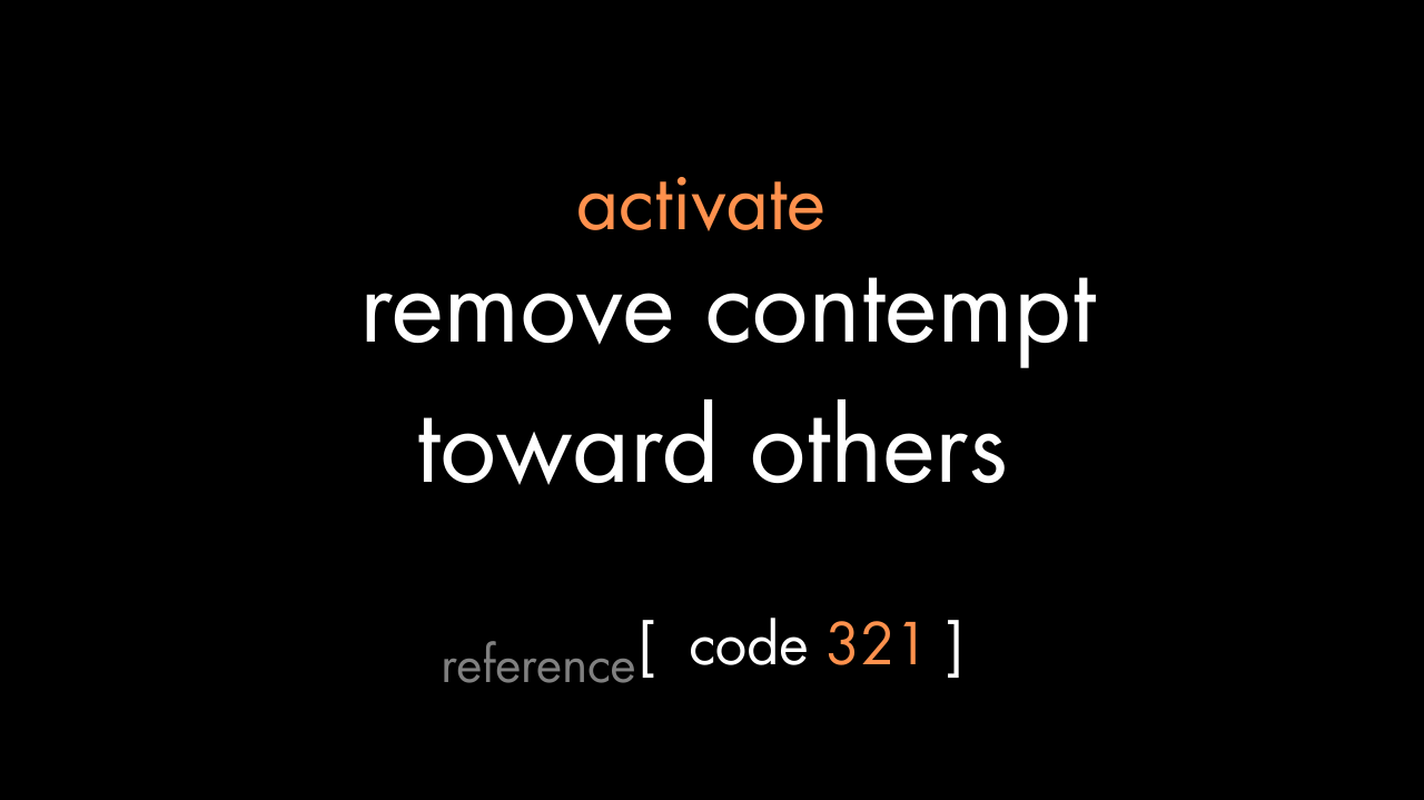 Remove Contempt toward Others Code (PDF)