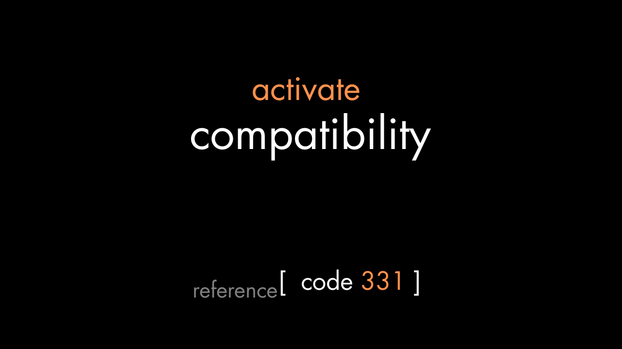 Compatibility Code (PDF)