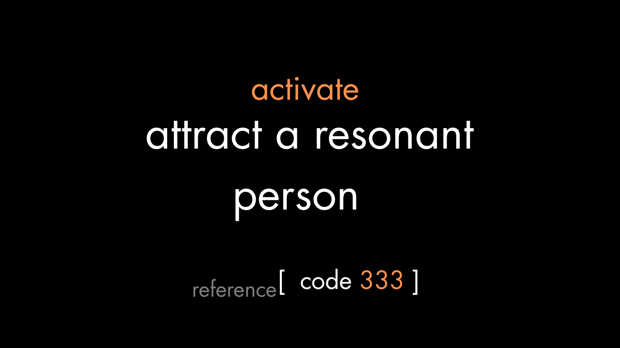 Attract a Resonant Person Code (PDF)