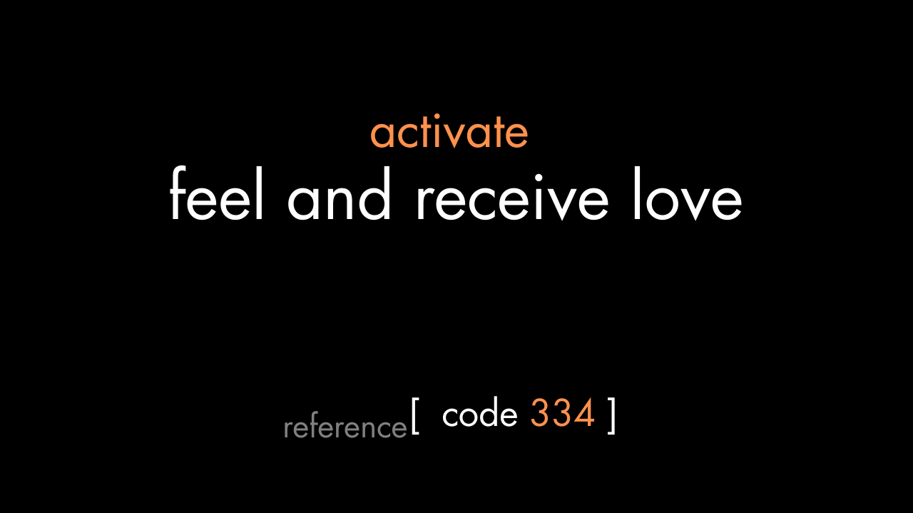 Feel and Receive Love Code (PDF)