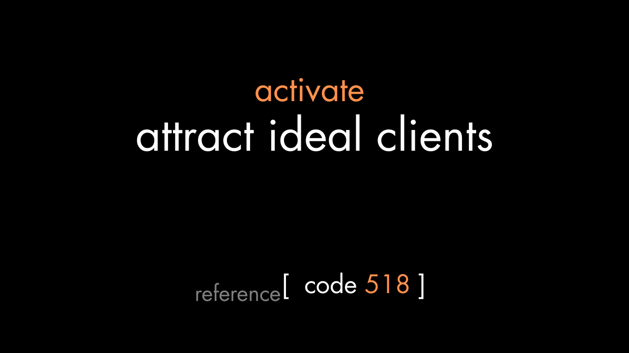 Attract Ideal Clients Code (PDF)