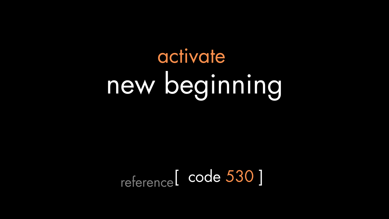 New Beginning Code (PDF)