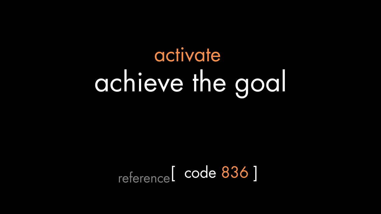 Achieve the Goal Code (PDF)
