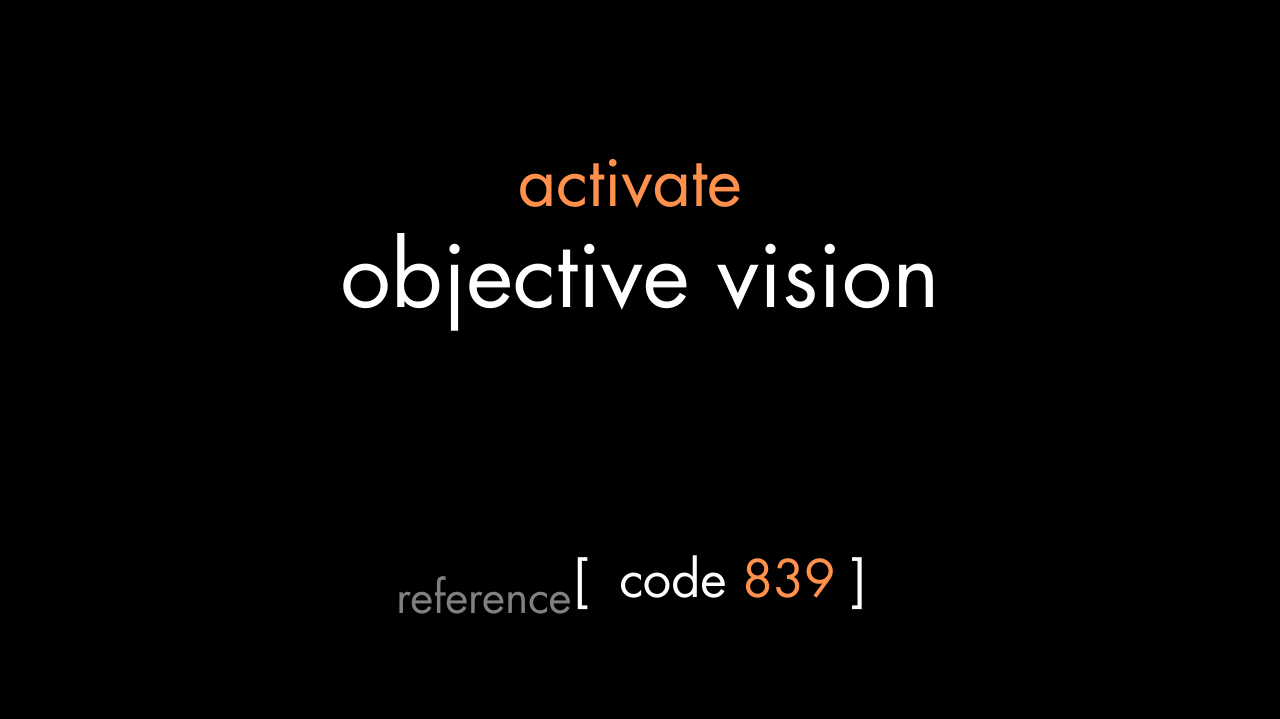 Objective Vision Code (PDF)