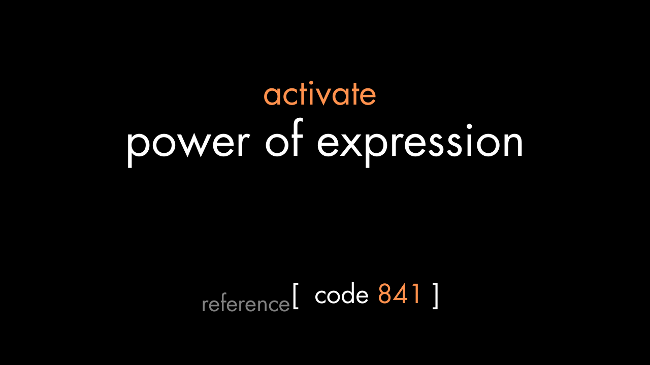 Power of Expression Code (PDF)