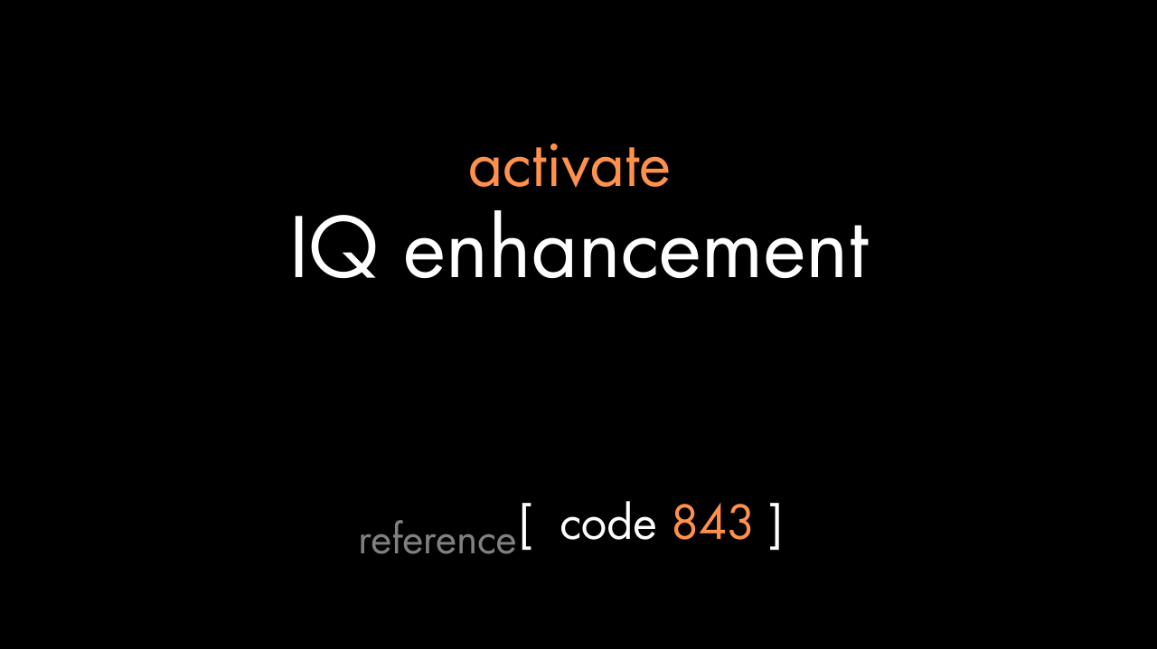 IQ Enhancement Code (PDF)